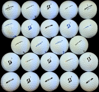 24 Bridgestone e6 Soft e6 Lady Golf Balls 4A AAAA Recycled Used White Mix