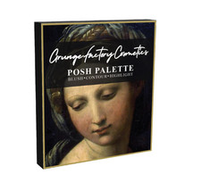 Grunge Factory Posh Palette, Professional Makeup Set with Blush, Contour, Highl