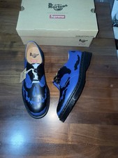 SUPREME /DR. MARTENS  1461 3-EYE SHOE Royal / Black Skull FW25 Size 11 Shoes NIB