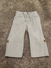 Janie & Jack Baby Boy Linen Pants 18-24M Cream