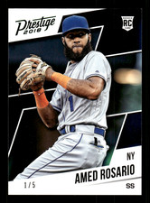 Amed Rosario NY Mets 2018 Prestige Panini RC #'d 1/5 SS #26