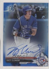 2017 Bowman Draft Chrome Pick Blue Refractor /150 Kacy Clemens #CDA-KC Auto 6o3
