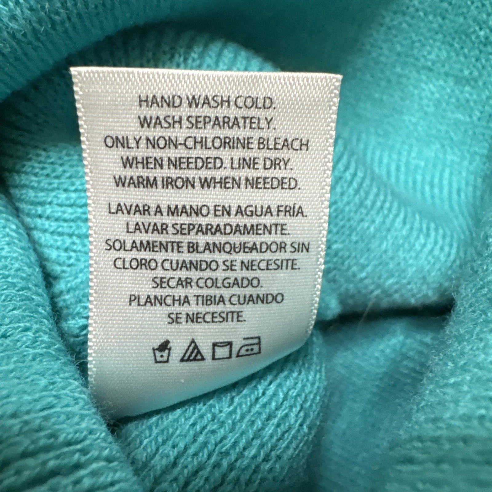 Teal Knit Beanie Winter Hat One Size UL14B178WM RN52469 image 6