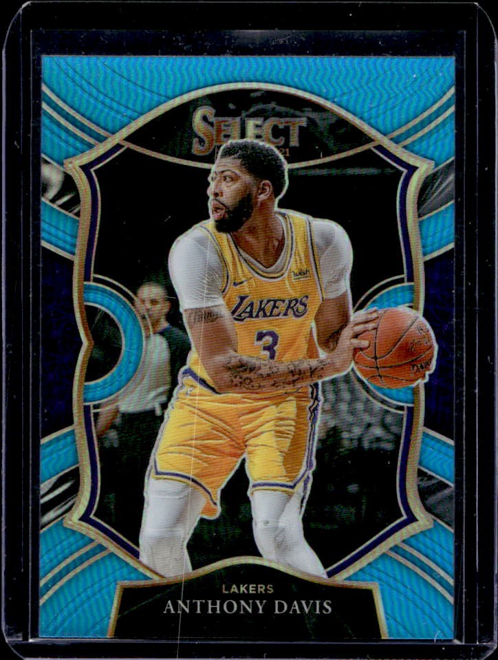 2020-21 Select Anthony Davis Light Blue Prizms Concourse #/299