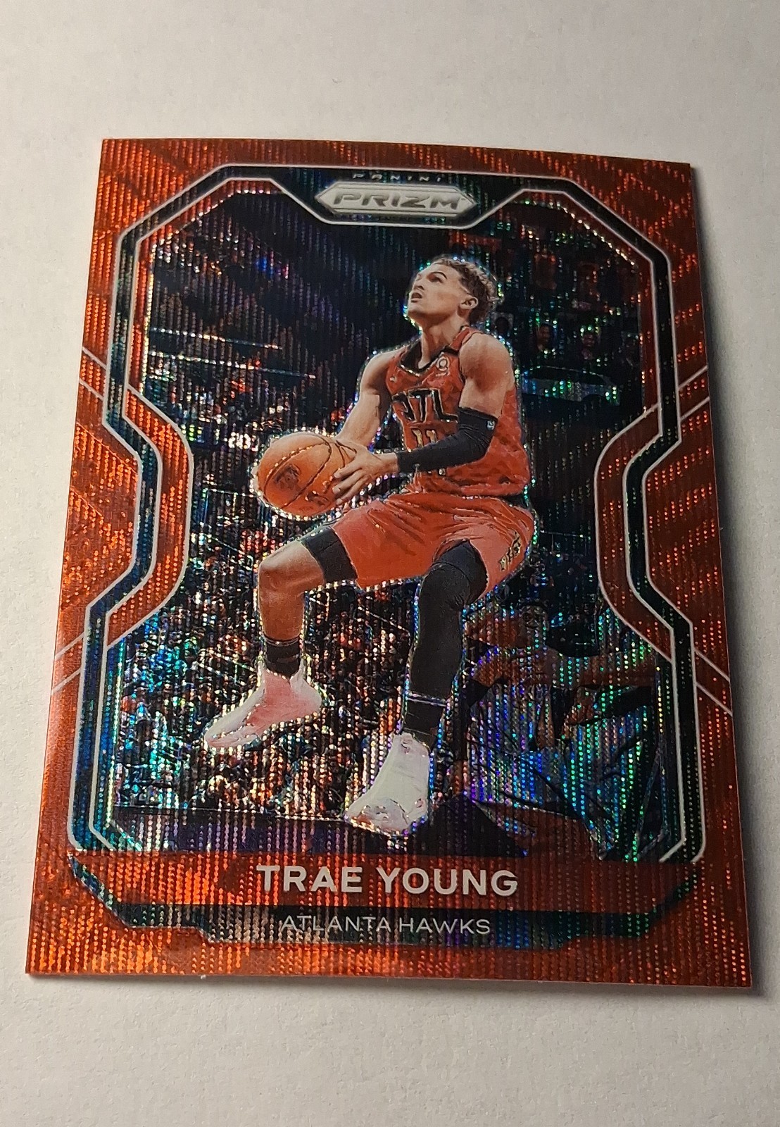 2020-21 Panini Prizm - Trae Young #64 Ruby Wave Prizm