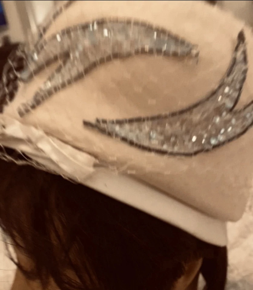 复古 Eva Mae Modes 鸡尾酒药盒艺术装饰复兴婚礼帽子 — 第 4/4 张图片