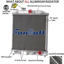 Aluminum Radiator Fit 1992-2000 1993 1994 Honda Civic D15 D16 EK Integra Del Sol