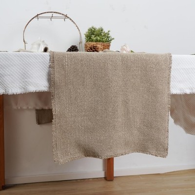 100% Pure Linen Table Runner 72 Inches Long-Super Thick Noble Cloth Dining Ta...