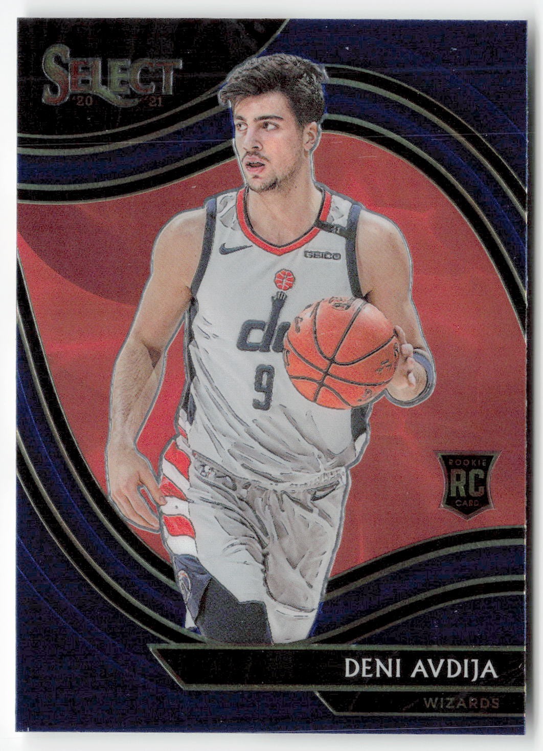 2020-21 Panini Select #292 Deni Avdija Blue