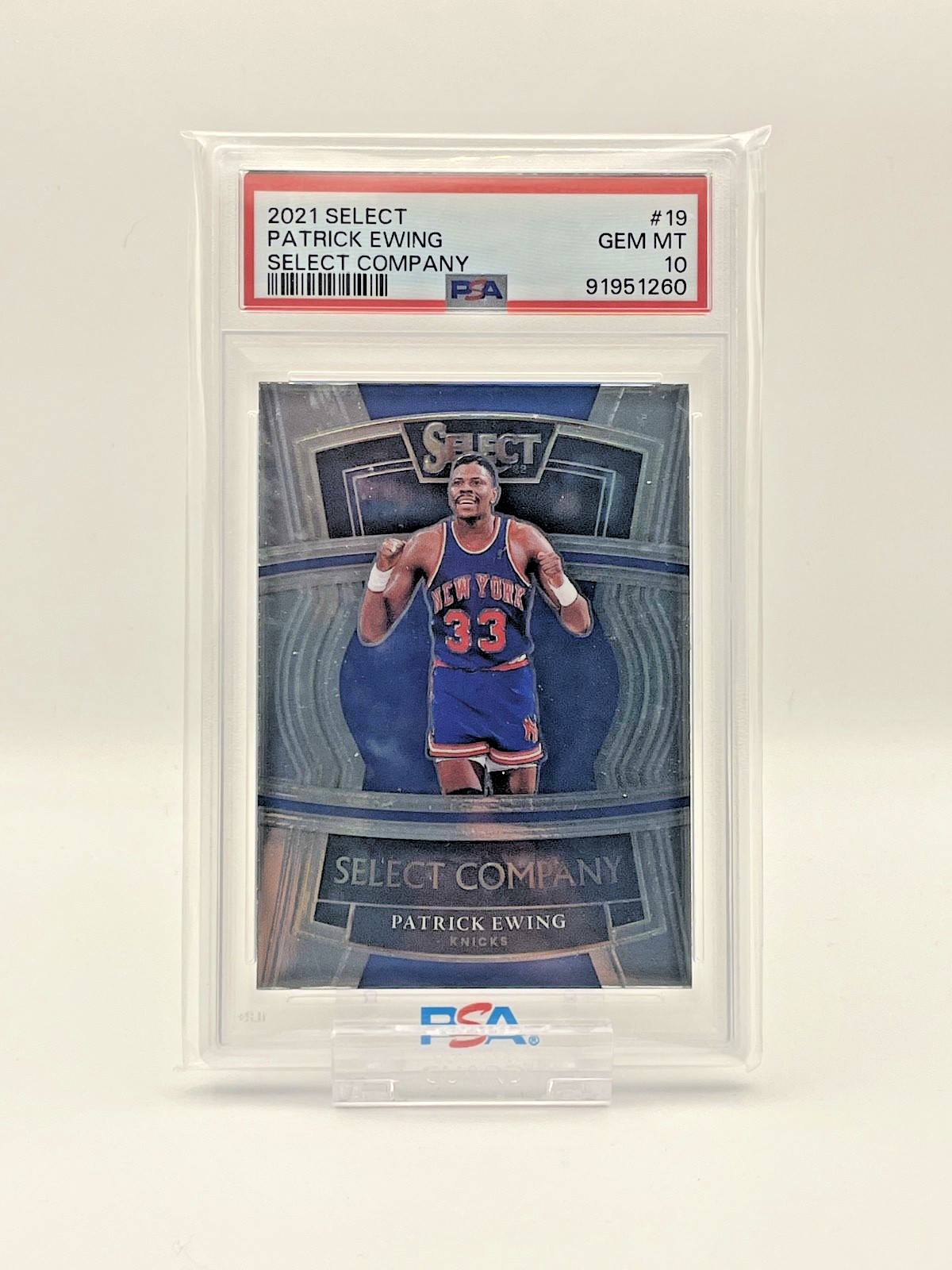 PSA 10 - 2021-22 Panini Select - Select Company Patrick Ewing #19
