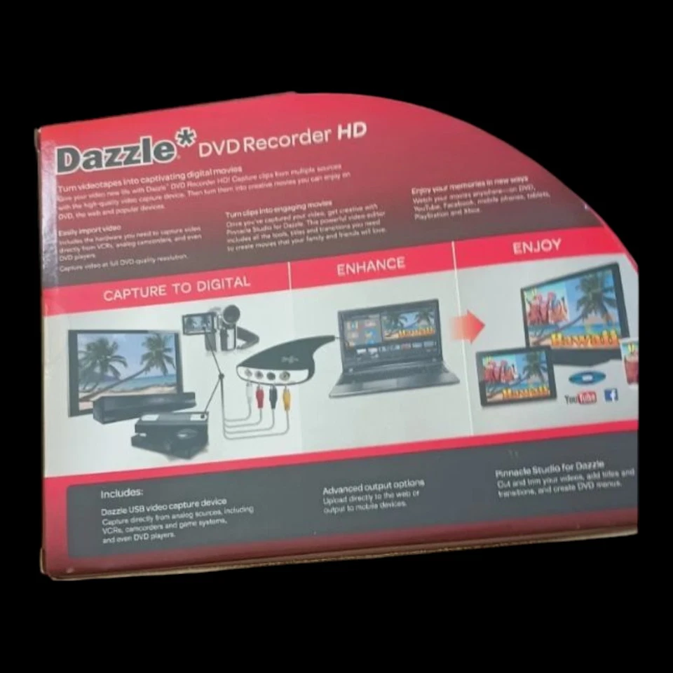 Dazzle DVD Recorder HD Video Capture Device + Pinnacle Video Editing Software - Image 2 of 3
