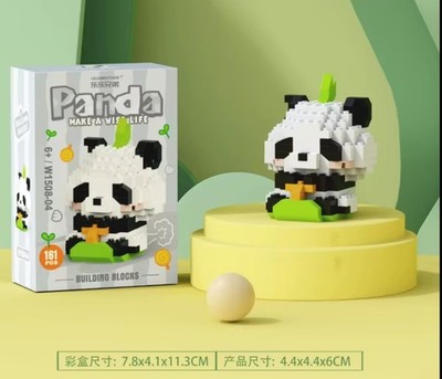 Pandabär Panda 161 Teile Klemmbausteine Set Bausteine 3D Puzzle