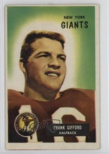 1955 Bowman Frank Gifford #7 HOF 7bt