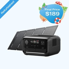 EcoFlow River 3 Plus 286Wh Wireless Boost Combo  45W Solar Panel Kit for Travel