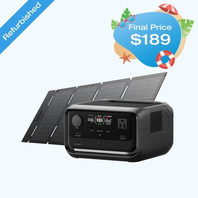 EcoFlow River 3 Plus 286Wh Wireless Boost Combo & 45W Solar Panel Kit for Travel