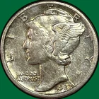 1927 Mercury Dime Choice Extremely Fine XF+/AU Coin #39348