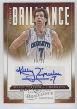 2012-13 Panini Brilliance Marks of Brilliance 3/25 Kelly Tripucka #3 Auto s7f