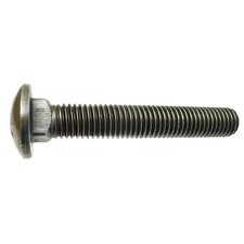 Carriage Bolt, Square Neck, 3/4"-10, 3-1/2 In L, Steel, Grade 5, Plain, 5 Pk,