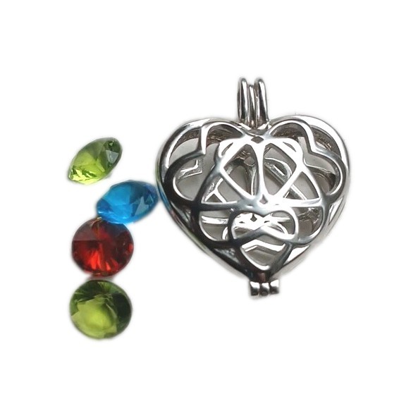 Personalized Interlocking Hearts with Birthstone … - image 4