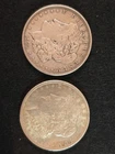 Morgan Silver Dollar lot $1 90% Silver US Coin No Reserve 2 nice coins both 1921