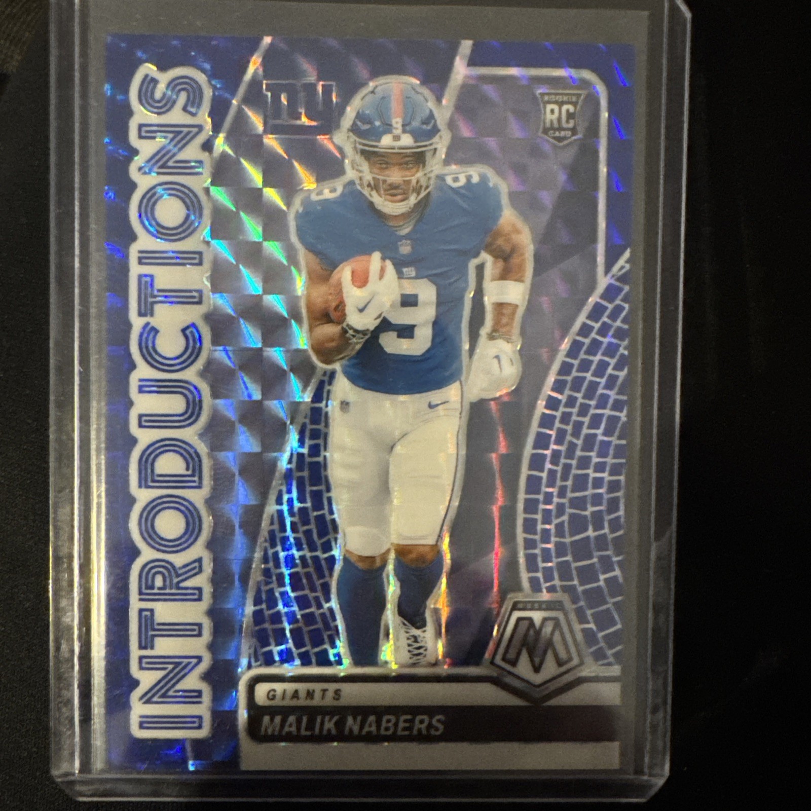 2024 Panini Mosaic Malik Nabers RC ROOKIE Introductions Blue /99