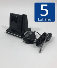 LOT OF 5 Plantronics WH500 Mono Wireless Headset Tested w/ WO2 Base  AC Adapter
