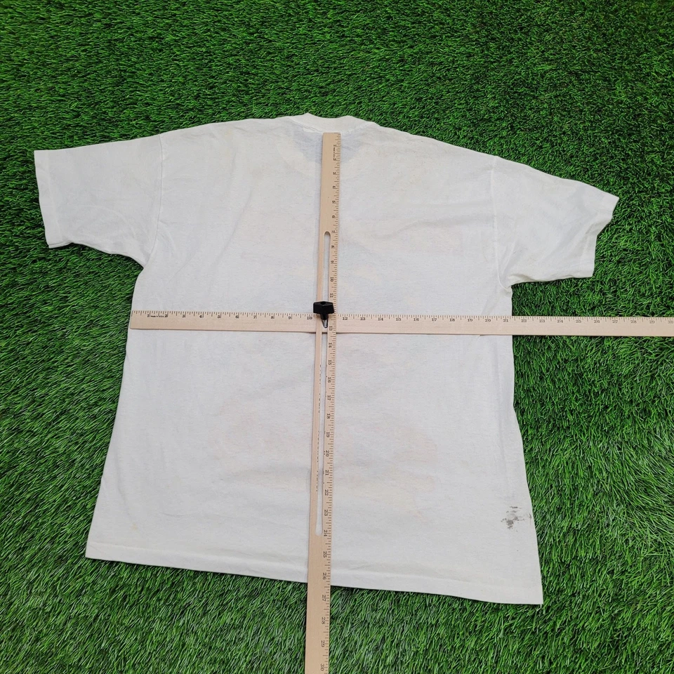 Vintage 1991 Hardcore Softball Shirt Large 21x27 White - Image 3 of 4