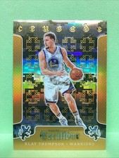 Klay Thompson 2015-16 Panini Excalibur Crusade Gold Camo Holo Refractor Warriors