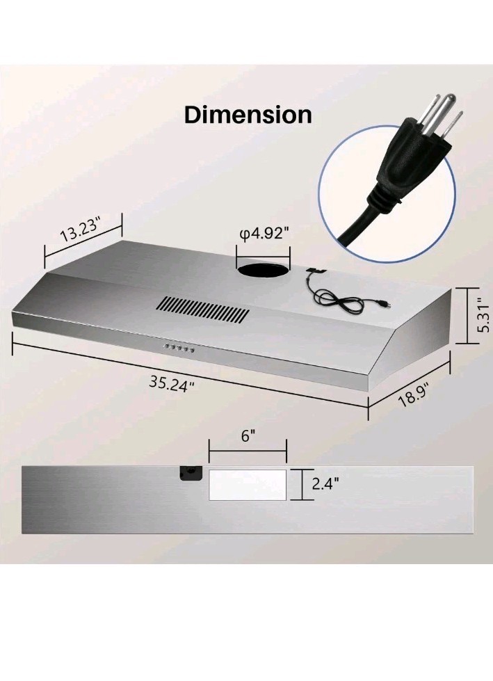 36 Inch Under Cabinet Range Hood/Vent-a-Hood Ducted or Ductless