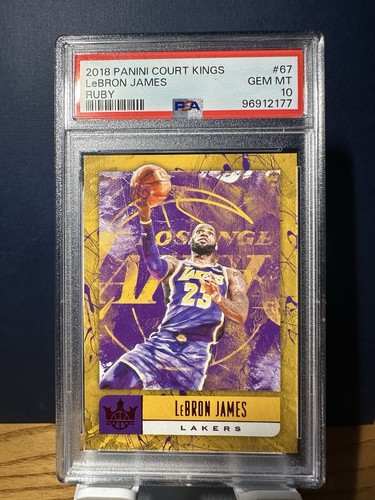 2018 Panini Court Kings Basketball Ruby LeBron James #67 PSA 10