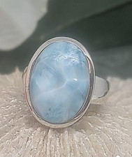 LARIMAR Ring gefaßt in 925er Silber