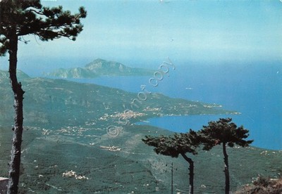 Postcard Monte Faito Panorama with Sorrento Peninsula and Capri 1968