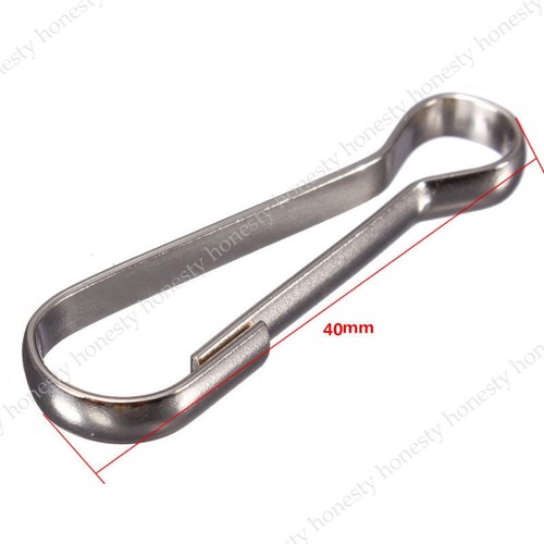10PCS Silver Steel Flag Pole Clip Snaps Hook Attachment 20mm/ 30mm/ 40mm/ 50mm - Picture 4 of 9