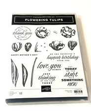 Stampin Up Flowering Tulips Stamp Set 157672 Tulip Metal Dies Flower Floral READ