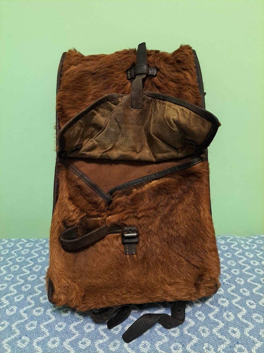 WW2 Swiss Army Military Cow Fur Backpack | eBay