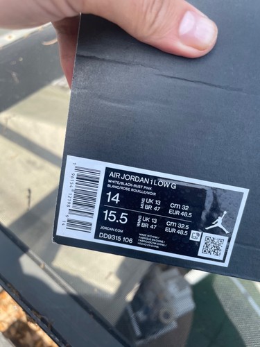 New Jordan 1 Low Golf Rust Pink Size 14 (DD9315-106) - Picture 7 of 7