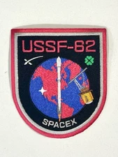 SPACEX USSF-62 FALCON 9 Launch SATELLITE Mission Authentic Employee PATCH