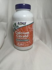 NOW Foods Calcium Citrate Pure Powder, 600 mg, 8 oz.