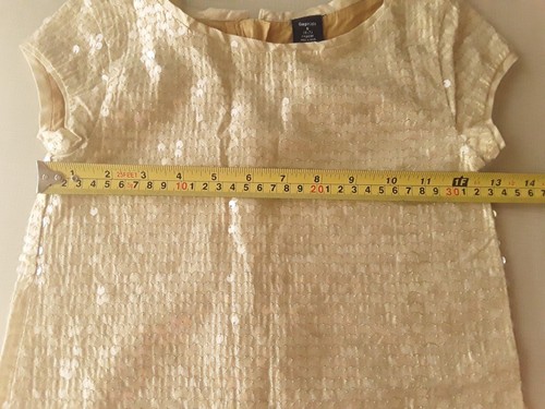 GAP Kids Girls Special Occasion Wedding Sequin Party Dress Holiday Size S 6-7 - Picture 5 of 7