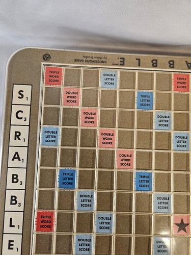 1989 Vintage Deluxe Scrabble Turntable Edition Complete 100 Tiles - Picture 4 of 10
