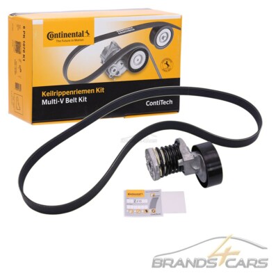 CONTI KEILRIPPENRIEMEN + RIEMENSPANNER FÜR AUDI SEAT SKODA VW GOLF 6 1.6 2.0 TDI
