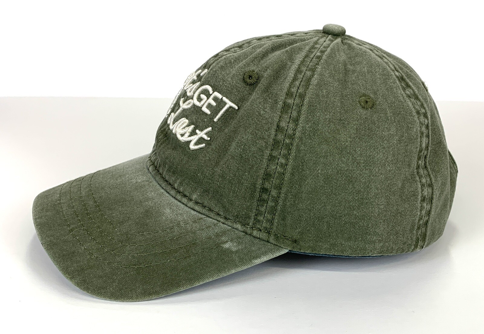 Let's Get Lost Three Pine Trees Ball Cap Adjustab… - image 2