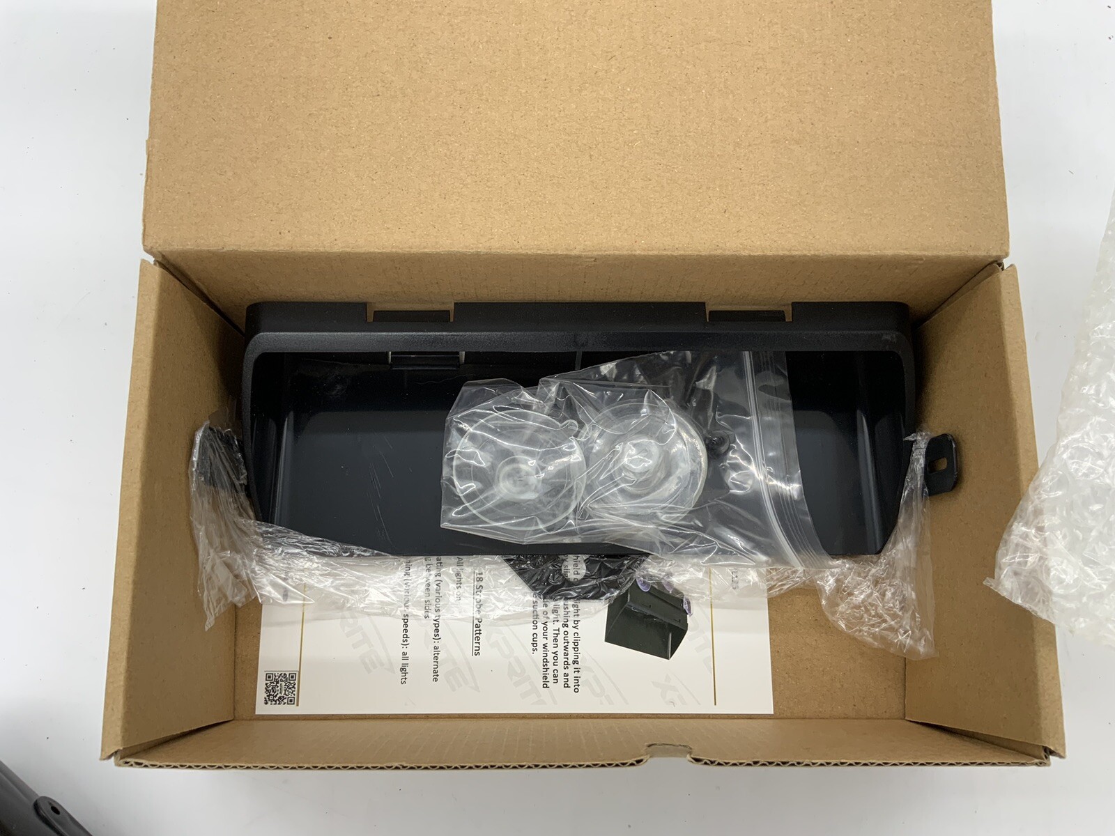 XPRITE Dual LED Windshield Strobe Lights Unmarked Series (Blue & Red