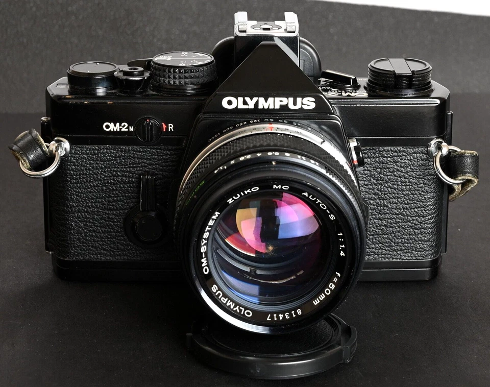 Olympus OM-2N Black 35mm Film SLR c/w Zuiko MC Auto-S 50mm f/1.4 Lens & Case Kit - Image 4 of 4