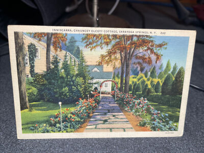 Inniscarra Chauncey Olcott Cottage Saratoga Springs New York Postcard￼