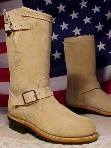 Chippewa Neu Damen 6 M Neu Vintage Stahlkappe Leder Motorradstiefel USA - Bild 1 von 7