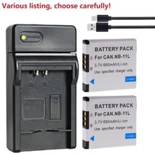 Battery or charger for Canon NB-11L A2400 IS A2500 A2600 A3400 IS A3500 IS A4000