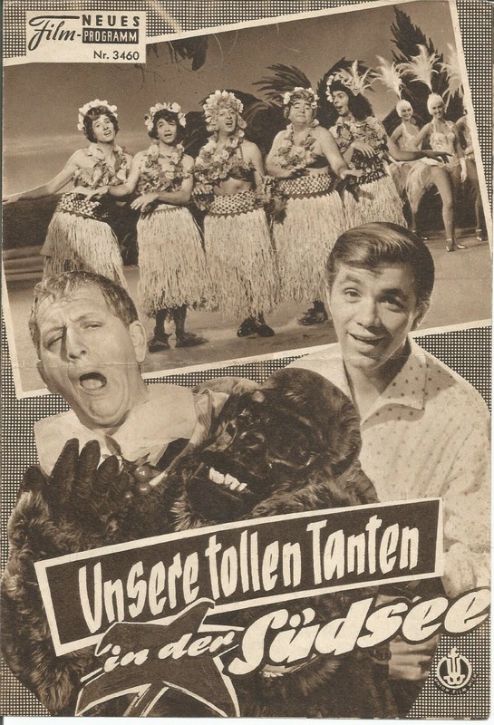 Unsere tollen Tanten in der Suedsee 1964 Kino Neues Film Programm Gus Backus