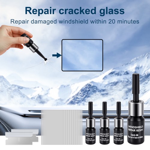 Glas Repair Kit Auto Windschutzscheiben Reparatur SATZ KFZ Scheiben Steinschlag - Bild 20 von 26