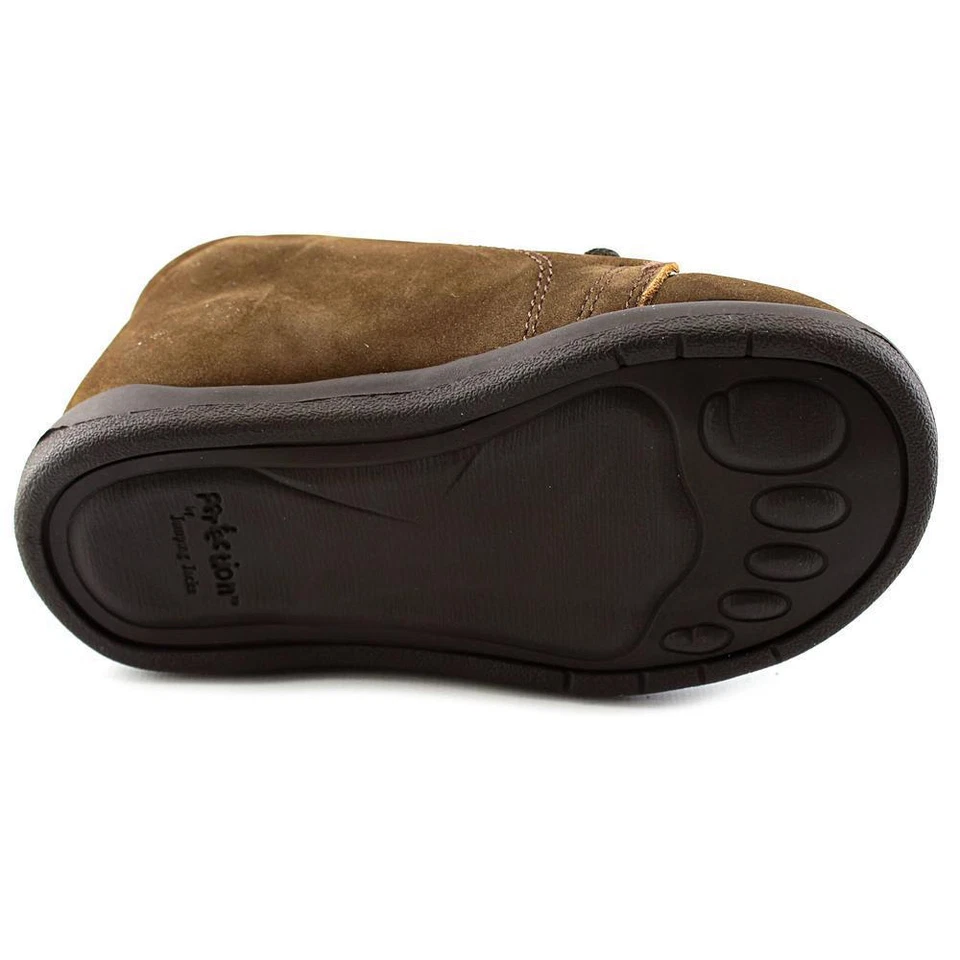 Zapatos Niños Marrón Nubuck Encaje Flexible Zapatos para Caminar Niños Talla 5 1/2 M Foto 3 de 4